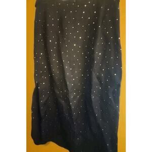 Pistola Small Black Skirt Side Zip Stars New Side Split A123 Excellent
